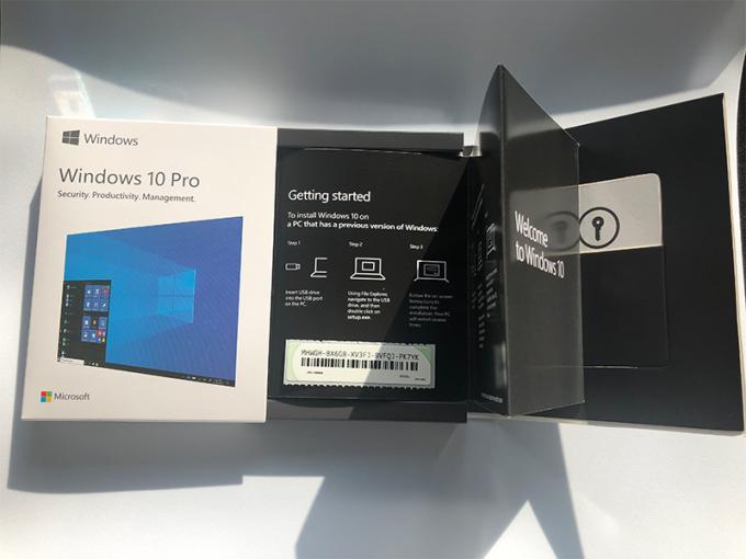 Коробка розницы версии 64bit Windows 10 Pro профессиональная полная ключ USB + лицензии